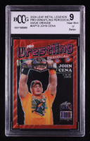 John Cena 2024 Leaf Metal Legends Wrestling Pro Wrestling Periodical Wave Orange #WP10 #6/6 (BCCG 9) at PristineAuction.com