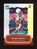 Xavier Worthy 2024 Donruss Optic Uptowns Prizm #7 RC at PristineAuction.com