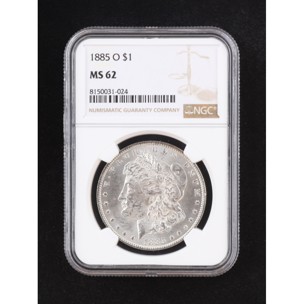 1885-O Morgan Silver Dollar (NGC MS62) at PristineAuction.com