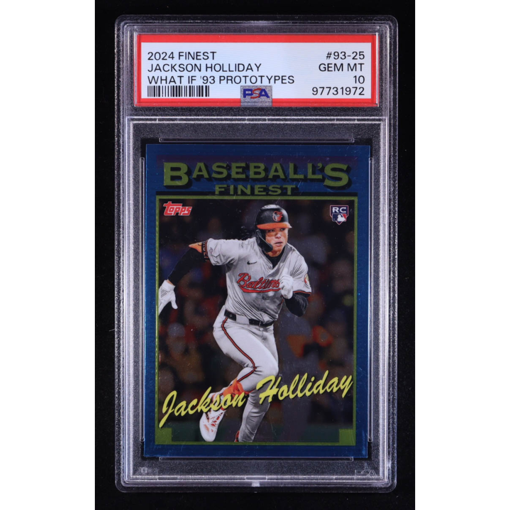 Jackson Holliday 2024 Finest '93 Prototypes #9325 RC (PSA 10) at PristineAuction.com