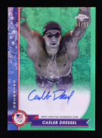 Caeleb Dressel 2024 Topps Chrome U.S. Olympic and Paralympic Hopefuls Autographs Green Refractors #AUCDR #90/99 at PristineAuction.com