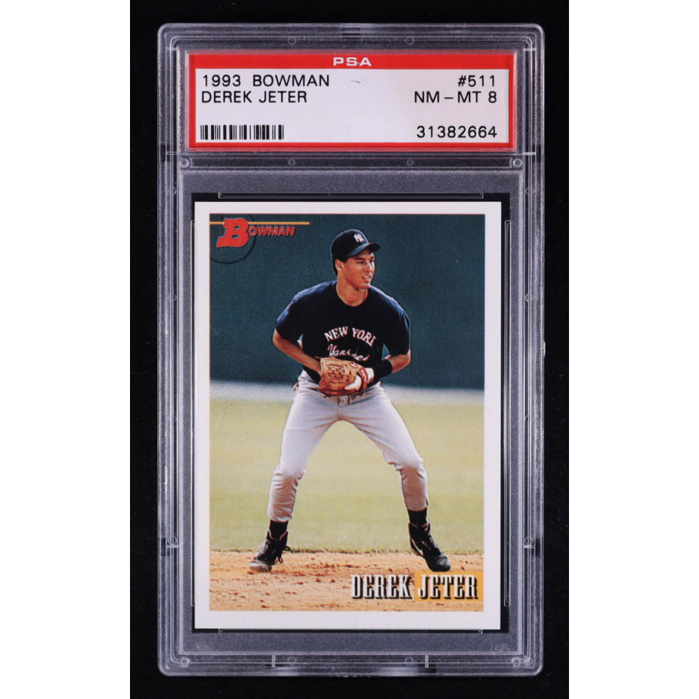 Derek Jeter 1993 Bowman #511 RC (PSA 8) at PristineAuction.com