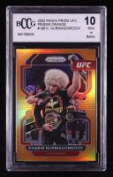 Khabib Nurmagomedov 2022 Panini Prizm UFC Prizms Orange #196 #32/99 (BCCG 10) at PristineAuction.com