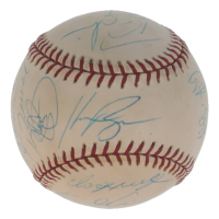 2002 Dodgers Reunion OAL Baseball Signed by (14) with Tommy Lasorda, Hideo Nomo, Eric Karros, Kevin Brown (JSA) at PristineAuction.com