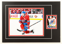 Brendan Gallagher Signed Canadiens 12x17 Custom Matted 2016-17 Upper Deck #101 Trading Card Display (JSA) at PristineAuction.com