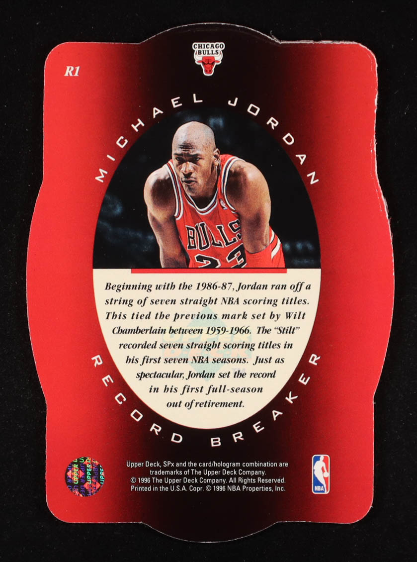 Michael Jordan 1996 SPx Record Breaker #R1 at PristineAuction.com Michael Jordan 1996 SPx Record Breaker #R1 at PristineAuction.com