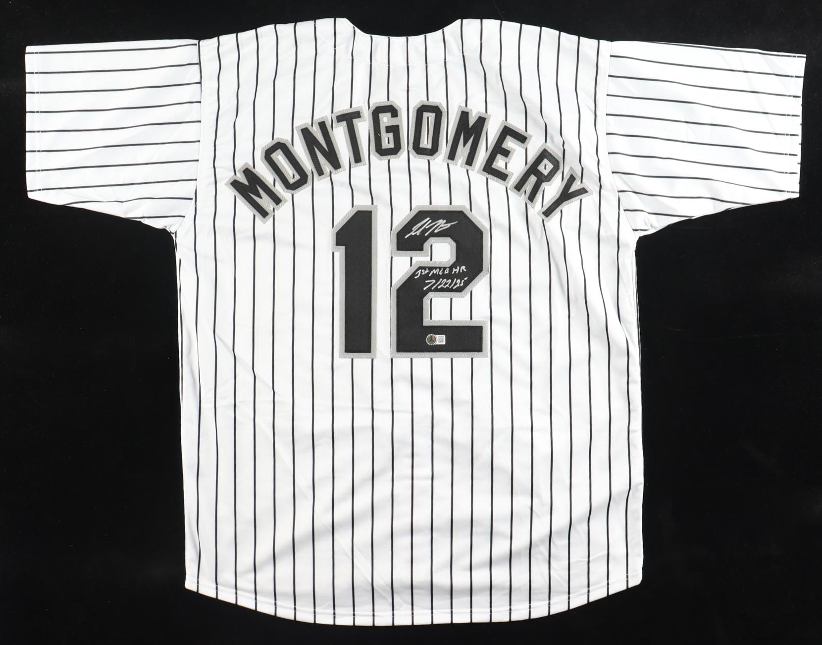 Colson Montgomery Signed Jersey Inscribed "1st MLB HR 7/22/25" (Beckett) at PristineAuction.com Colson Montgomery Signed Jersey Inscribed "1st MLB HR 7/22/25" (Beckett) at PristineAuction.com