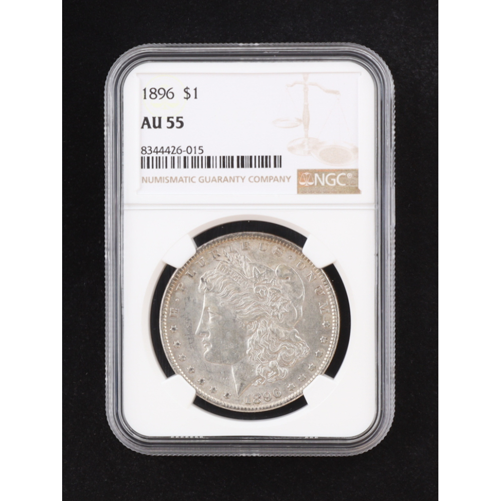 1896 Morgan Silver Dollar (NGC AU55) at PristineAuction.com