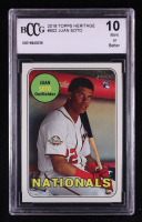 Juan Soto 2018 Topps Heritage #502 RC (BCCG 10) at PristineAuction.com
