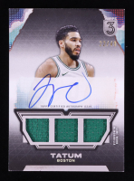 Jayson Tatum 2023-24 Topps 3 Triple Relics Autographs Prime #TRAJT #22/49 at PristineAuction.com