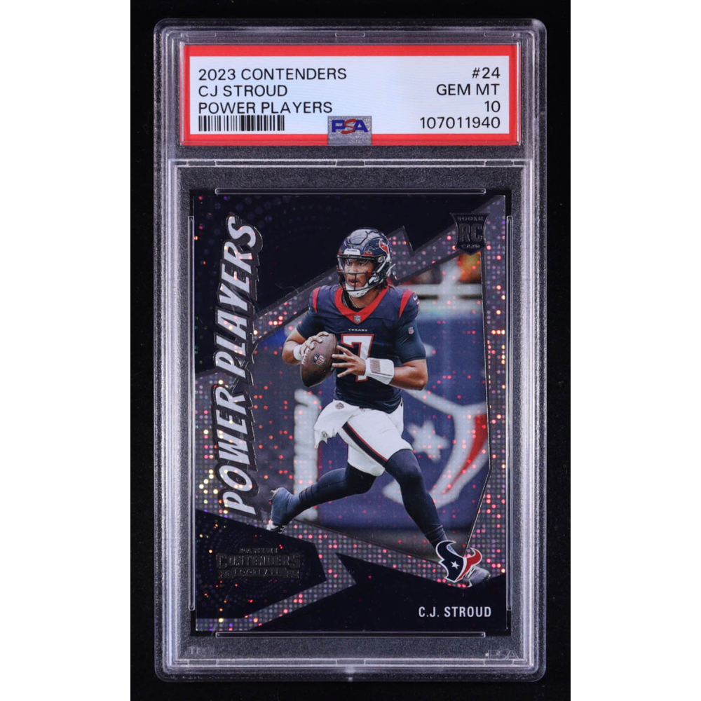 CJ Stroud 2023 Panini Contenders Power Players #24 RC (PSA 10) at PristineAuction.com