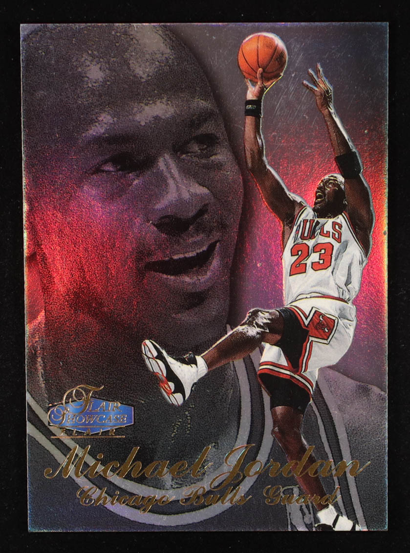 Michael Jordan 1997-98 Flair Showcase Row 3 #1 at PristineAuction.com Michael Jordan 1997-98 Flair Showcase Row 3 #1 at PristineAuction.com