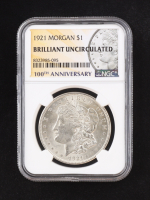 1921 Morgan Silver Dollar (NGC Brilliant Uncirculated) at PristineAuction.com