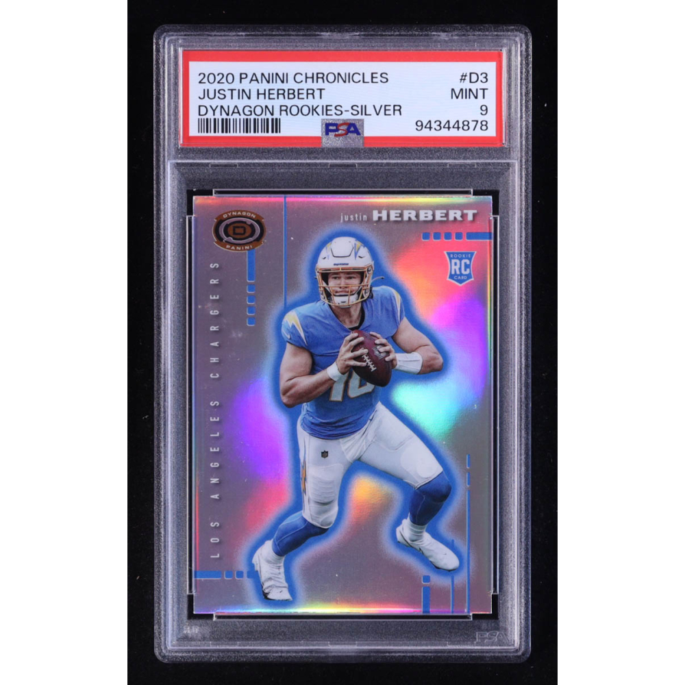 Justin Herbert 2020 Dynagon Rookies Silver #3 RC (PSA 9) at PristineAuction.com