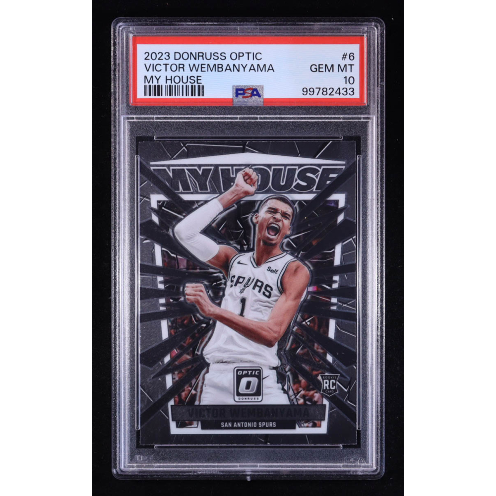 Victor Wembanyama 2023-24 Donruss Optic My House #6 RC (PSA 10) at PristineAuction.com
