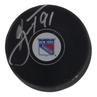 Vladimir Tarasenko Signed Rangers Hockey Puck (JSA) at PristineAuction.com