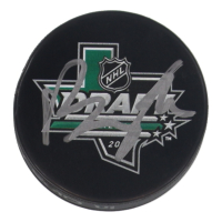 Brady Tkachuk Signed 2018 NHL Draft Logo Hockey Puck (Beckett) at PristineAuction.com
