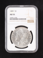 1889 Morgan Silver Dollar (NGC AU55) at PristineAuction.com