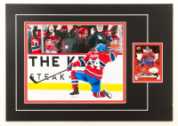 Nick Suzuki Signed Canadiens 12x17 Custom Matted 2021-2022 Upper Deck NHCD Pride Of Canada #CAN-9 Trading Card Display (JSA) at PristineAuction.com