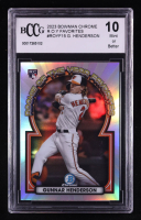 Gunnar Henderson 2023 Bowman Chrome Rookie of the Year Favorites #ROYF15 RC (BCCG 10) at PristineAuction.com