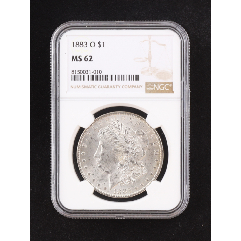 1883-O Morgan Silver Dollar (NGC MS62) at PristineAuction.com