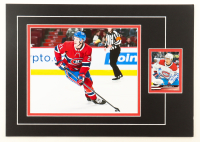 Kaiden Guhle Signed Canadiens 12x17 Custom Matted 2023-24 Upper Deck #97 Trading Card Display (JSA) at PristineAuction.com