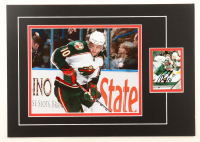 Marián Gáborík Signed Wild 12x17 Custom Matted 2005-06 Upper Deck #93 Trading Card Display (JSA) at PristineAuction.com