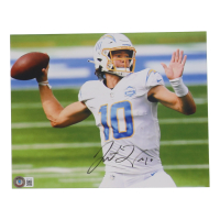 Justin Herbert Signed Chargers 8x10 Photo (Beckett) at PristineAuction.com