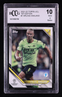 Erling Haaland 2021-22 Topps UEFA Champions League 1st Edition #1 (BCCG 10) at PristineAuction.com