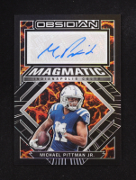 Michael Pittman Jr. 2022 Panini Obsidian Magmatic Signatures #22 #095/100 at PristineAuction.com