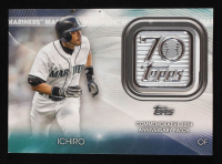 Ichiro 2021 Topps 70th Anniversary Commemorative Logo Patch Autographs #70LPI at PristineAuction.com