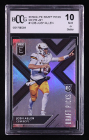 Josh Allen 2018 Elite Draft Picks #103B RC (BCCG 10) at PristineAuction.com