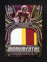 Brian Robinson Jr. 2022 Panini Spectra Monumental Memorabilia Hyper #30 #17/75 RC at PristineAuction.com