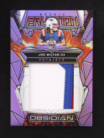 Joe Milton III 2024 Panini Obsidian Rookie Eruption Materials Purple #24 #31/49 RC at PristineAuction.com