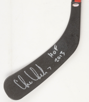 Chris Chelios Signed Blackhawks Hockey Stick Inscribed "HOF 2013" (Schwartz) at PristineAuction.com