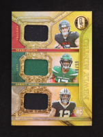 Chris Olave / Garrett Wilson / Drake London 2022 Panini Gold Standard Newly Minted Memorabilia Triples #6 #60/99 RC at PristineAuction.com