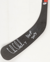 Chris Chelios Signed Blackhawks Hockey Stick Inscribed "HOF 2013" (Schwartz) at PristineAuction.com