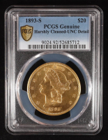 1893-S $20 Liberty Gold Double Eagle (PCGS Genuine Detail) at PristineAuction.com