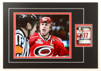 Rod Brind'Amour Signed Hurricanes 12x17 Custom Matted 2020-21 SP Signature Edition Legends Dominant Digits #DD-10 Trading Card Display (JSA) at PristineAuction.com