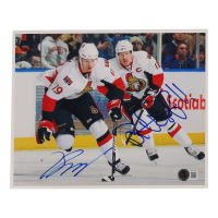 Jason Speeza & Daniel Alfredsson Signed Senators 8x10 Photo (Beckett) at PristineAuction.com