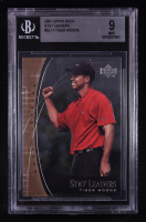 Tiger Woods 2001 Upper Deck Stat Leaders #SL17 RC (BGS 9) at PristineAuction.com