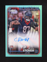 Cade Stover 2024 Topps Chrome Rookie Autographs Aqua Sonar Refractors #RACST #169/199 RC at PristineAuction.com