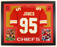 Chris Jones Signed Custom Framed Jersey Display (PIA) at PristineAuction.com
