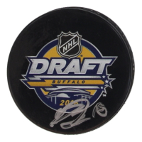Bowen Byram Signed 2016 NHL Draft Logo Hockey Puck (Beckett) at PristineAuction.com
