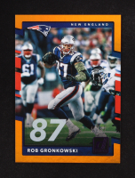 Rob Gronkowski 2017 Donruss Press Proof Jersey Number Orange #25 #41/87 at PristineAuction.com