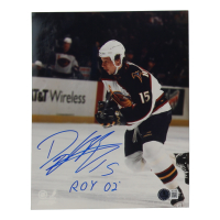 Dany Heatley Signed Thrashers 8x10 Photo Inscribed "ROY 02'" (Beckett) at PristineAuction.com