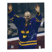 Mats Sundin Signed Team Sweden 8x10 Photo (Beckett) at PristineAuction.com