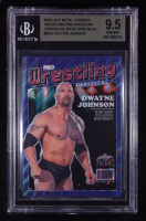 Dwayne Johnson 2024 Leaf Metal Legends Wrestling Pro Wrestling Periodical Wave Dark Blue #WP2 #1/4 (BGS 9.5) at PristineAuction.com