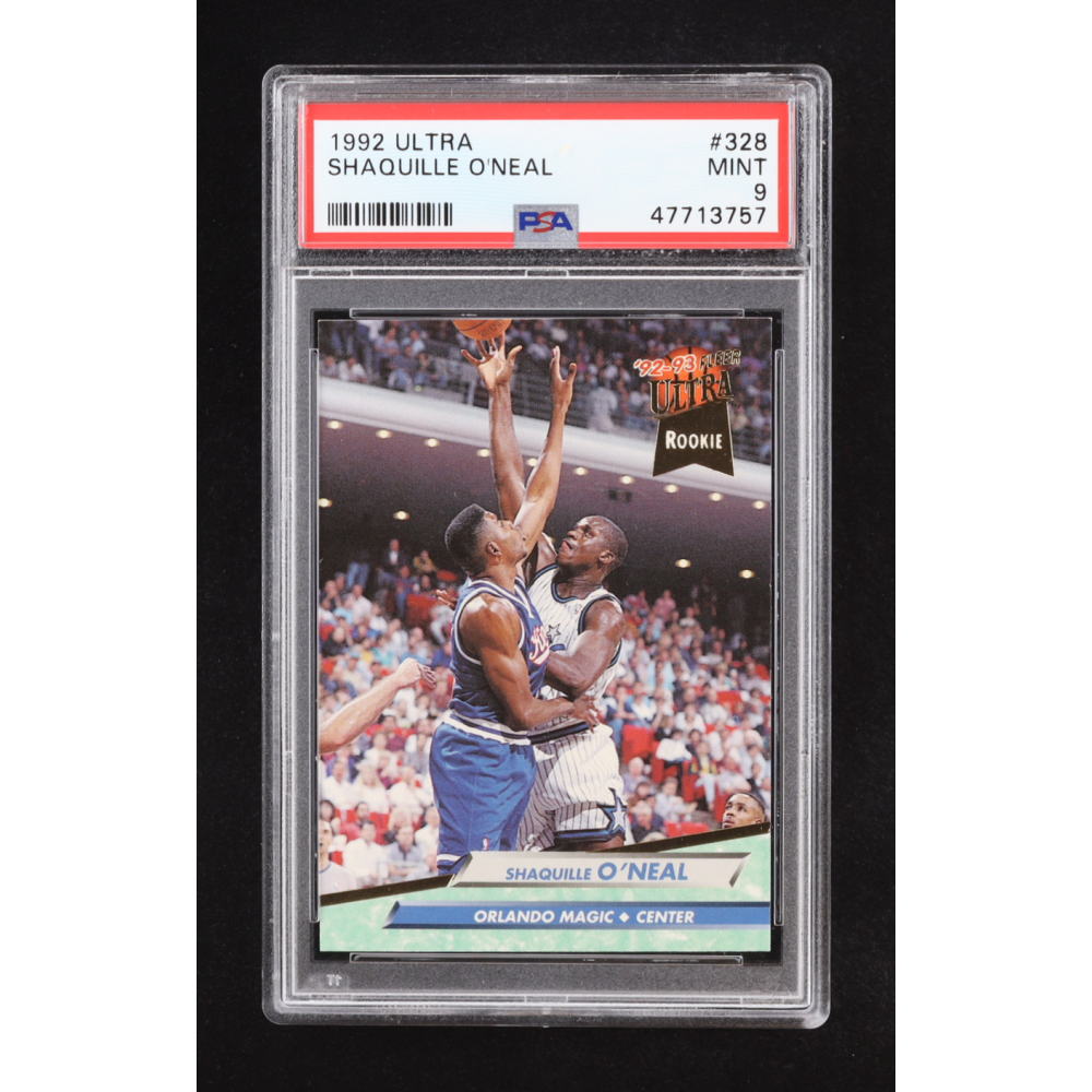 Shaquille O'Neal 1992-93 Ultra #328 RC (PSA 9) at PristineAuction.com