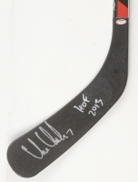 Chris Chelios Signed Blackhawks Hockey Stick Inscribed "HOF 2013" (Schwartz) at PristineAuction.com